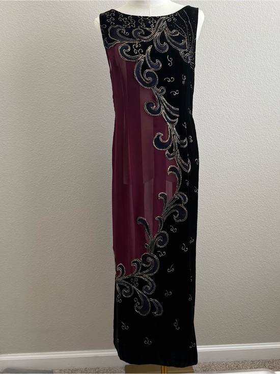 No brand Dresses & Skirts - Vintage Hostess Gown high slit whimsigoth RARE size M one of a kind